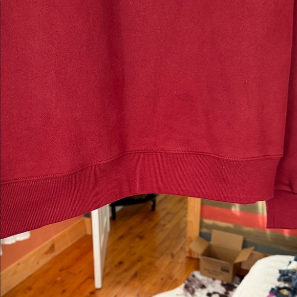 Parke NWOT Burgundy/Green Crewneck Sweatshirt s - Picture 6 of 9